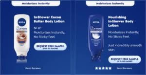 Nivea In-Shower Body Lotion Sample