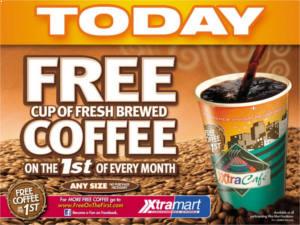 FREE Coffee at Xtra Mart