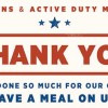Veterans Day FREE Meals