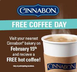 FREE Coffee at Cinnabon