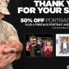 FREE 8x10 Portrait for Military at JCPenney