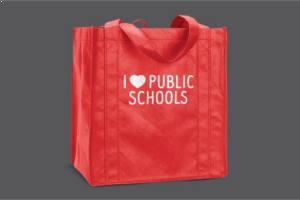 FREE I Love Public Schools Tote Bag