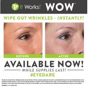 FREE It Works! WOW Wipe Out Wrinkles Cream Sample
