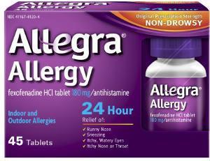 Get a FREE sample of Allegra Allergy 24 Hour.