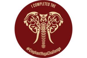 FREE #ElephantYogaChallenge Sticker - I Crave Free Stuff