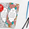 FREE Set of Coloring Bookmarks