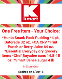 FREE Item at Kmart